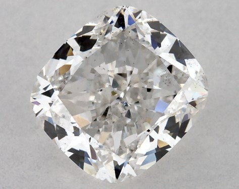 GIA 1.00 Carat H-SI1 Very Good Cut Cushion Modified Natural Diamond